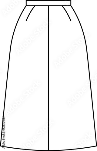 Types of Skirts Styles for Women vector illustration collection, Different Skirts Names 