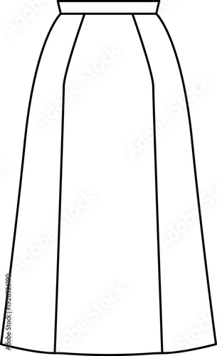 Types of Skirts Styles for Women vector illustration collection, Different Skirts Names 