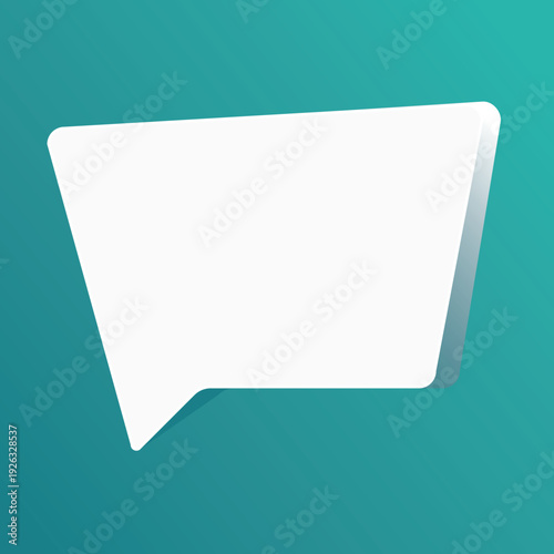 Speech bubble blank frame, text quote box, message