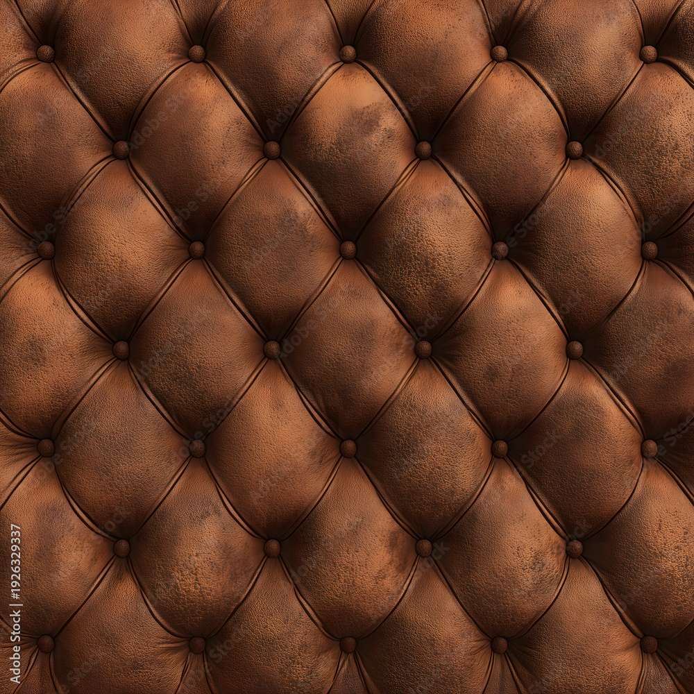Fototapeta premium Tufted Leather Upholstery