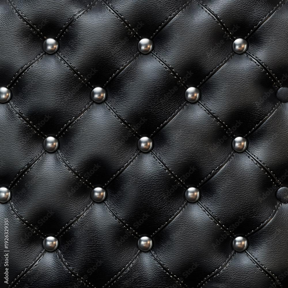Fototapeta premium Tufted Leather Upholstery