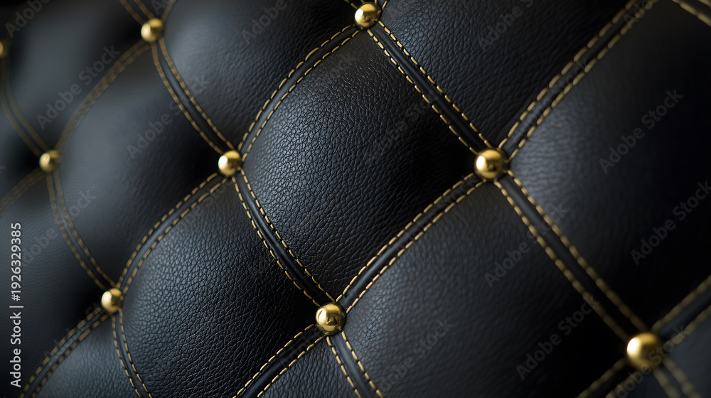 Fototapeta premium Tufted Leather Upholstery