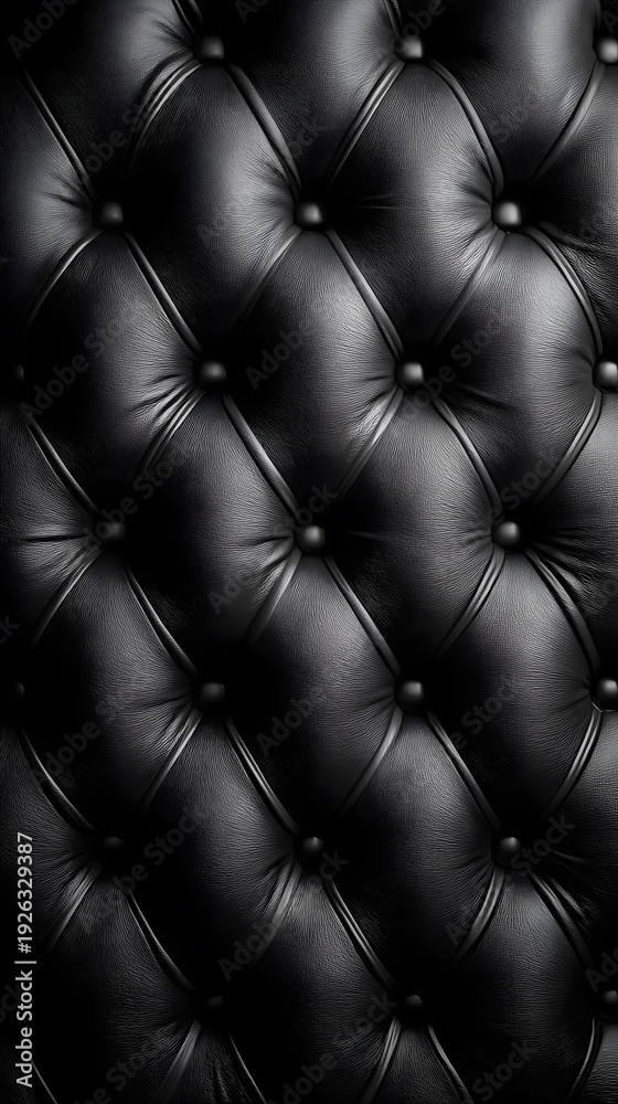 Fototapeta premium Tufted Leather Upholstery