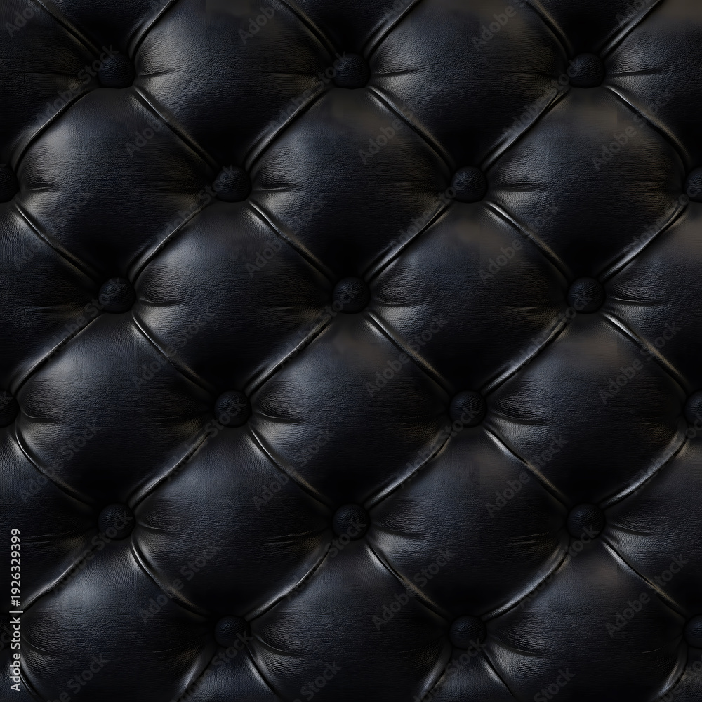 Fototapeta premium Tufted Leather Upholstery