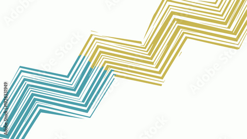 Multicolored Chevron Patterns Overlapping Lines Design.