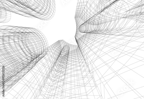 abstract 3d architecture