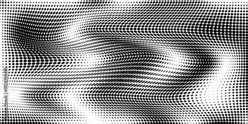 Halftone dotted abstract background. Grain gradient texture background with dots. Noise Stipple pointillism pattern. Sand, grain, grunge stipple effect.