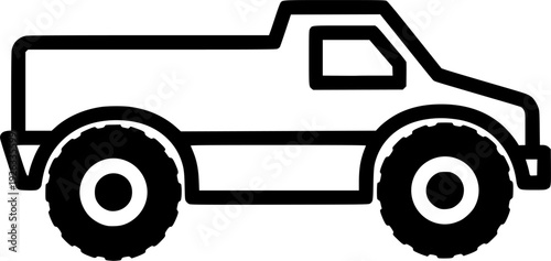 Monochrome military transport vehicle 