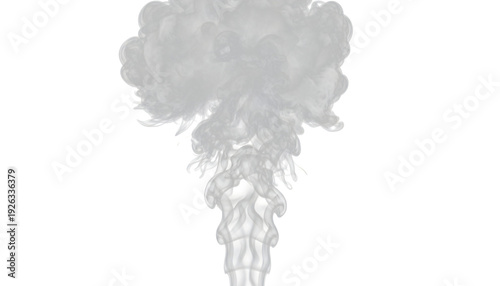 The Ghostly Ascent: Ethereal Vapor Column.