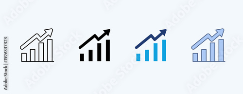  Growing Multiple Icon Illustration Vector
