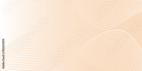A soft gradient background, background with pastel orange and white colors, background featuring smooth, flowing wave patterns. Minimal abstract gradient wavy line vector background. Eps10