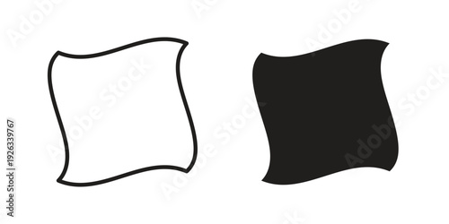 Cleaning cloth icons with different styles. Vector logo illustration simple design.