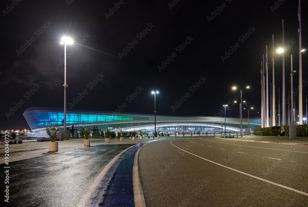Naklejka premium Adler Arena Trade And Exhibition Center. Sirius. Krasnodar Krai. Russia