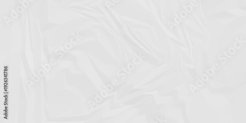 Paper texture background, Old paper background ripple soft white pattern wave crumple. Crushed and creased soft paper. Abstract wrinkle effect grunge and rough backdrop vintage page.