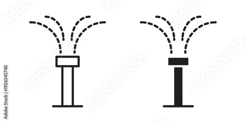 Irrigation icons with different styles. Vector logo illustration simple design.