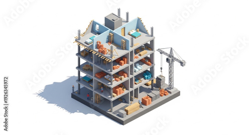 Multi Story Building Under Construction.