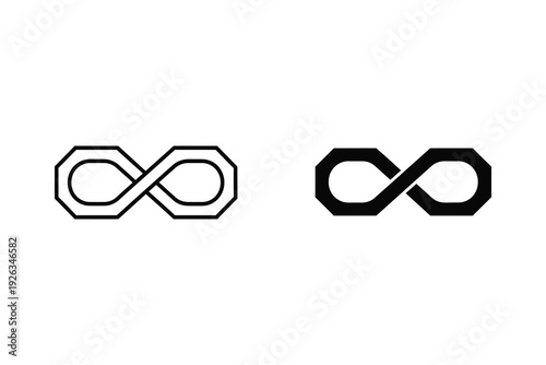 Infinity Symbol Icon | Eternal, Limitless & Endless Love or Possibility Sign