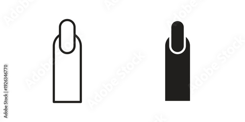 Manicure icons with different styles. Vector logo illustration simple design.