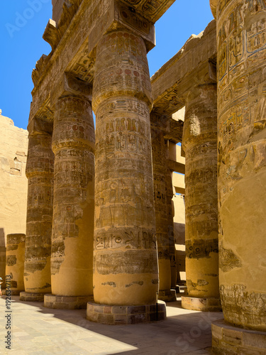 Säulen Karnak-Tempel, Luxor, Ägypten