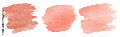 Peach watercolor circle with pastel splashes and brush textures. Soft flowing colors blend into abstract shapes, creating elegant backgrounds for covers, invitations, and artistic layouts.