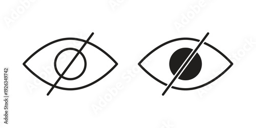 Sensitive content icons with different styles. Vector logo illustration simple design.