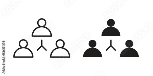 Third party icons with different styles. Vector logo illustration simple design.