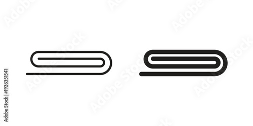 Towels icons with different styles. Vector logo illustration simple design.