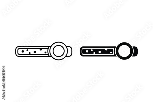 Slider Control Icons: Volume or Progress Bar Settings in Black and White