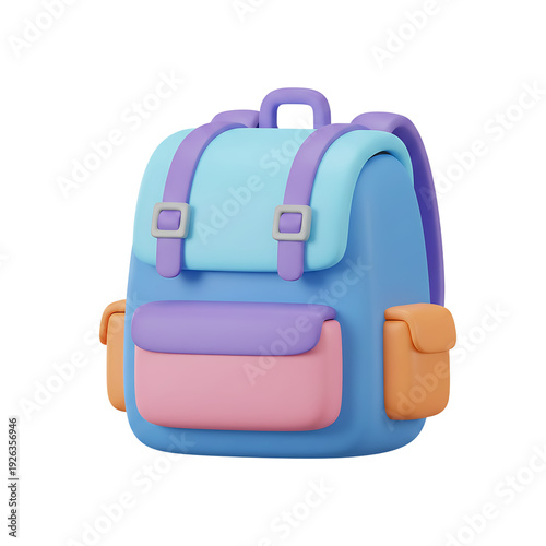 3D Colorful Backpack
