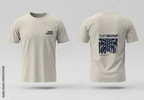 Front and Back T-Shirt Mockup