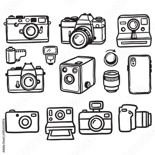 Minimal Camera and Device Technology Icons