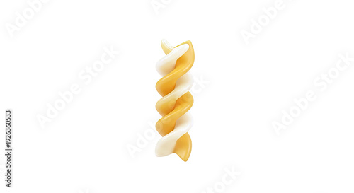 Two-Tone Fusilli Pasta