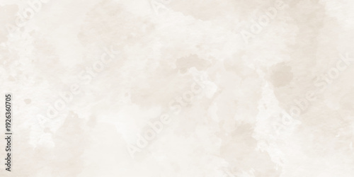 Vector watercolor art background. Watercolor texture for cards, old paper texture design and Light brown concrete background texture wallpaper, Abstract brown watercolor illustration banner