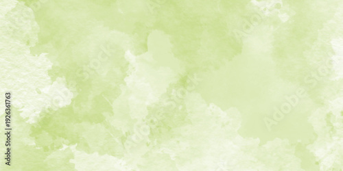 Abstract green watercolor background texture, Green watercolor background for textures backgrounds, Brush stroked painting green Watercolor paper texture. green mint watercolor illustration banner,