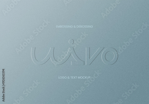Embossed & Debossed Logo Mockup