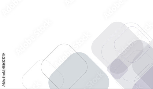 Abstract Geometric Background with Colorful Rounded Rectangles and Modern Vector Design.