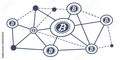 Complex network graph illustrating interconnected nodes with varying values and connections