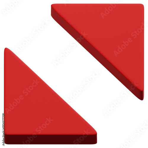 3D Red Offset Triangle Pair Abstract Shape Free Download 3D Red Offset Triangle Pair Abstract Shape - GFXLoad