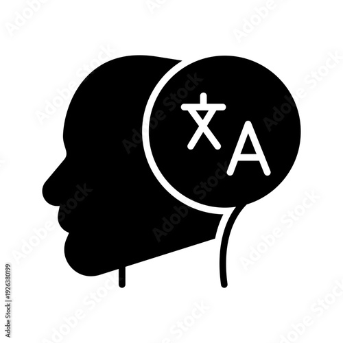 Language Learning Vector Icon