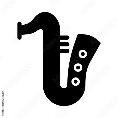 Fotografie Jazz Vector Icon
