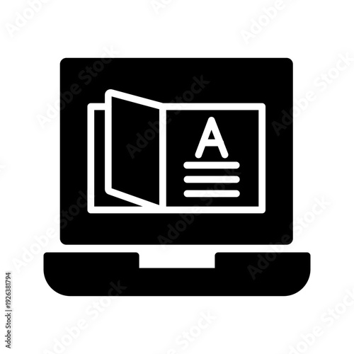 Vocabulary Vector Icon