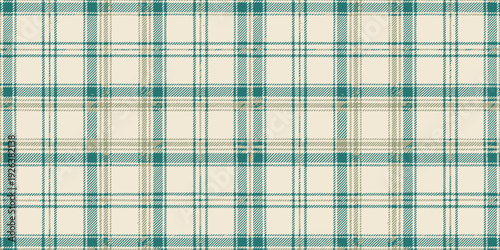 A close-up view of a checkered fabric with a subtle green pattern overlay Vector