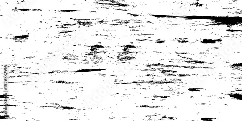 Seamless Vector Black and White Grunge Wood Grain Distress Texture Overlay Background
