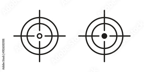 Aim icons for website design and development, app development. EPS10