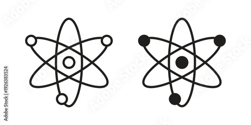 Atom icons for website design and development, app development. EPS10
