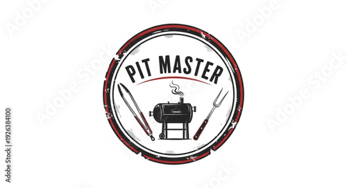 Pit Master Grill Logo Design.