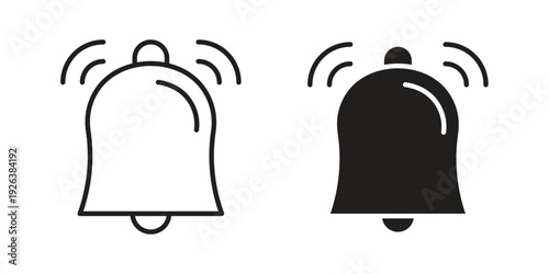 Bell icons for website design and development, app development. EPS10