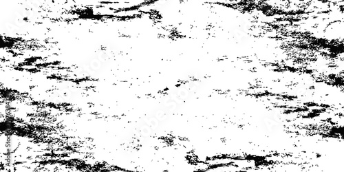 Black and white horizontal grunge texture vector overlay distressed effect rough scratches background element