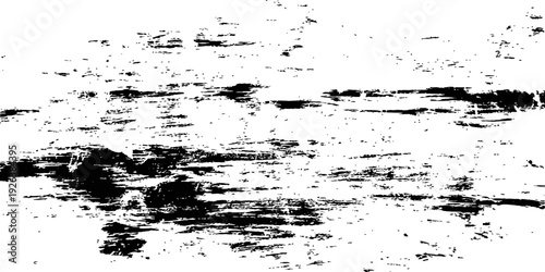Vector Grunge Texture Overlay Distressed Horizontal Scratches Abstract Background Black and White