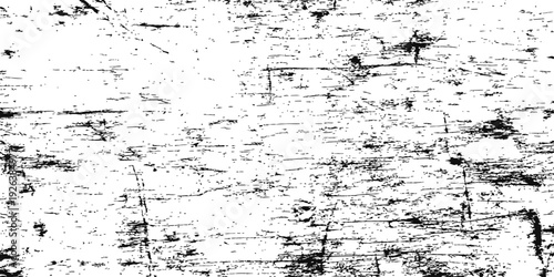 Distressed Grunge Scratched Vector Texture Overlay Abstract Black and White Background